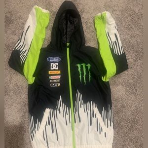 Hard to Find Ken Block DC Monster Vintage Windbreaker Jacket Small